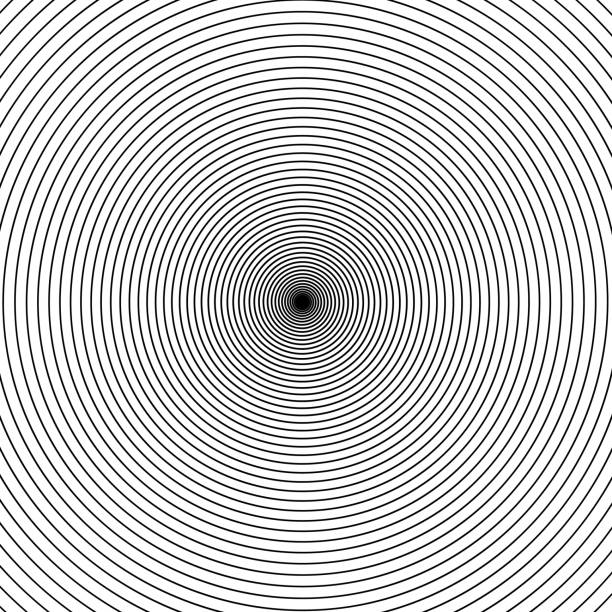 Grey concentric rings. Epicenter theme. Simple flat vector illustration Grey concentric rings. Epicenter theme. Simple flat vector illustration. concentric stock illustrations