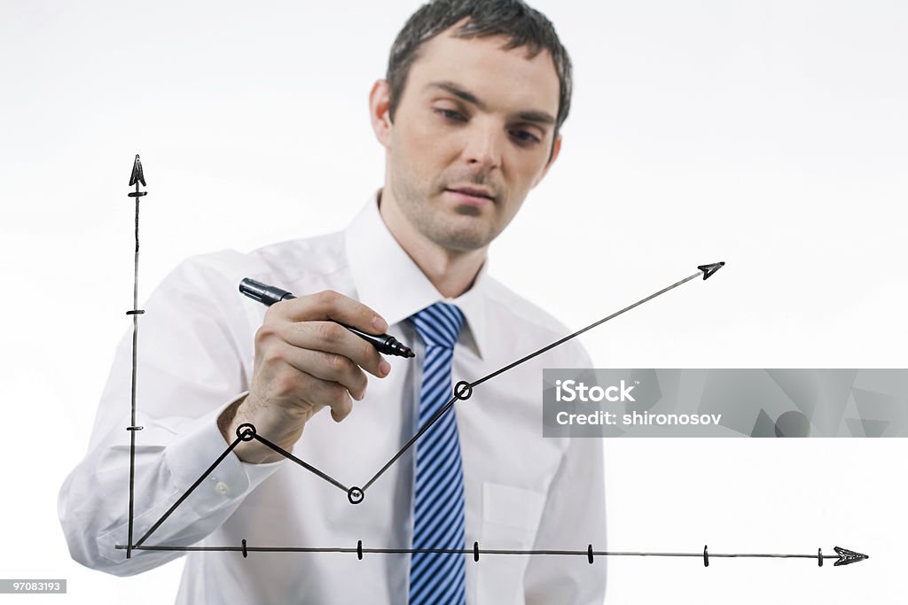 Drawing graph  Adult Stock Photo
