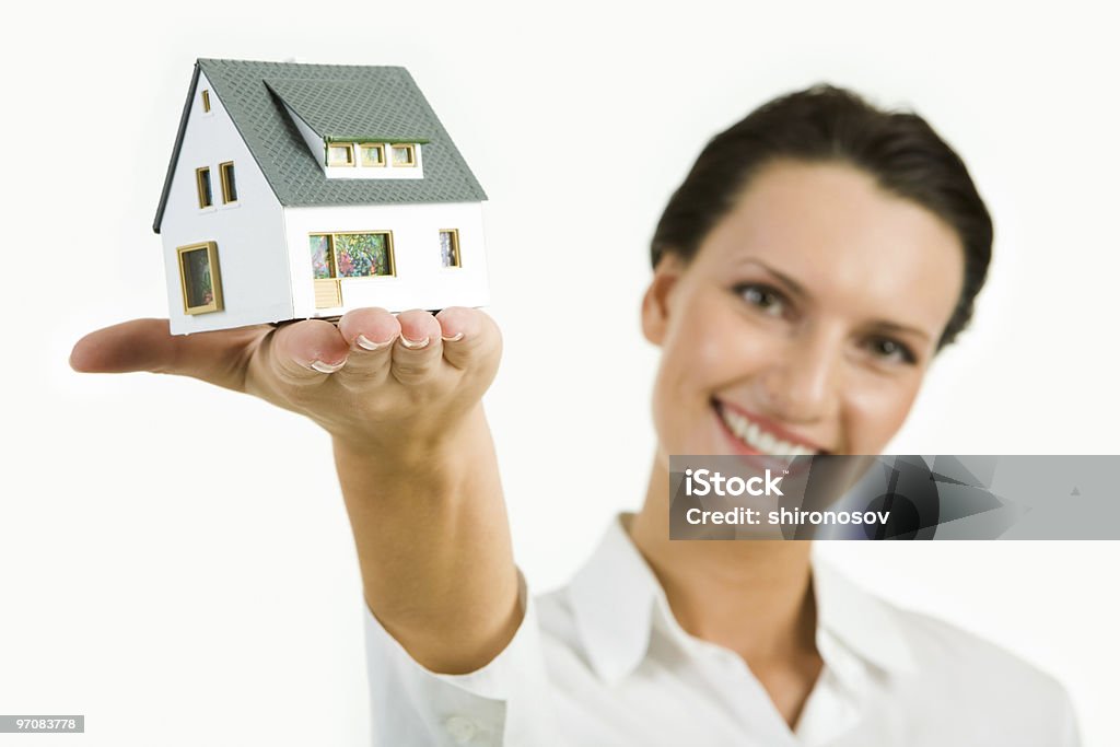 Modell des Hauses - Lizenzfrei Architektin Stock-Foto