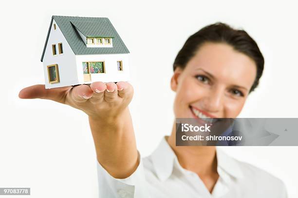 Modell Des Hauses Stockfoto und mehr Bilder von Architektin - Architektin, Architektur, Architekturberuf