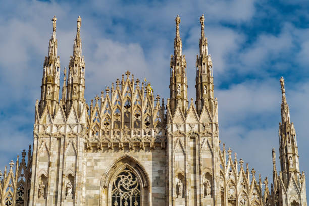 istock Milan, Italy Duomo facade detail. 970839478