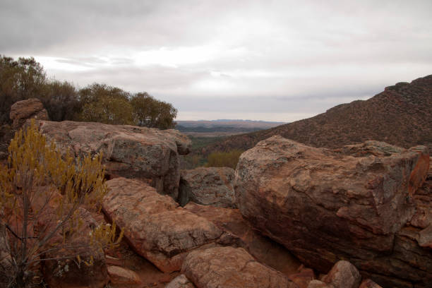 istock View across wilpena gap with boulders in foreground 970840206