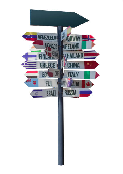 istock arrows with country direction and sign isolated 970840374