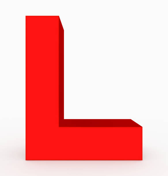 istock letter L 3d cubic red isolated on white 970840394