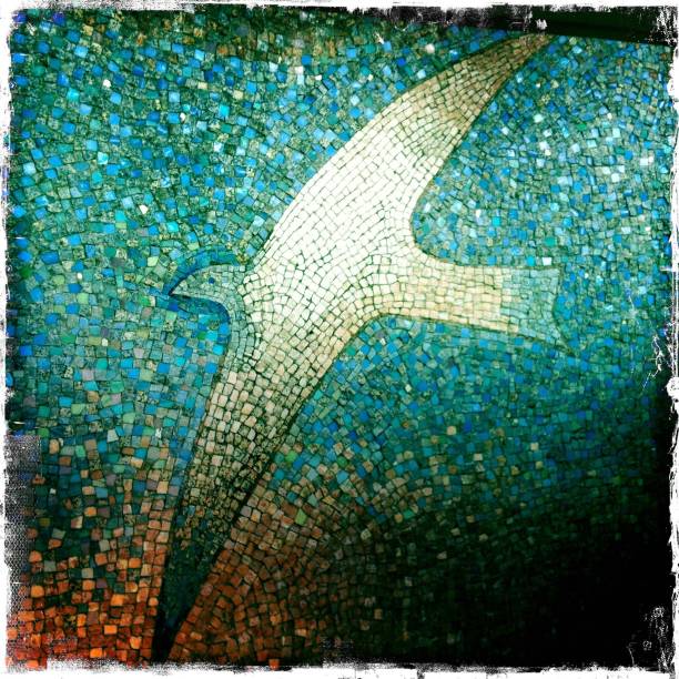istock Mosaic bird of stone 970840798