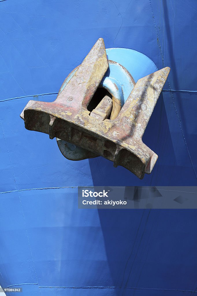 Rusty de anclaje - Foto de stock de Ancla - Parte del barco libre de derechos
