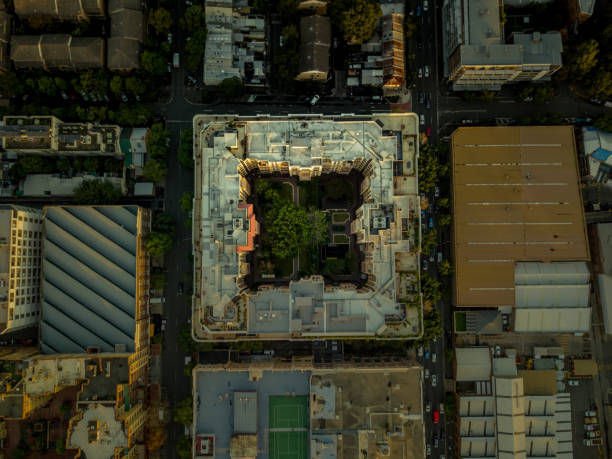 istock Aerial view of an apartment complex 970847904
