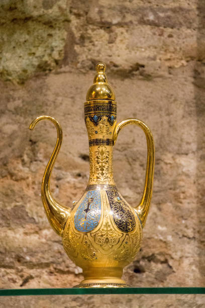 istock Very old style glass ewer water jar 970850184