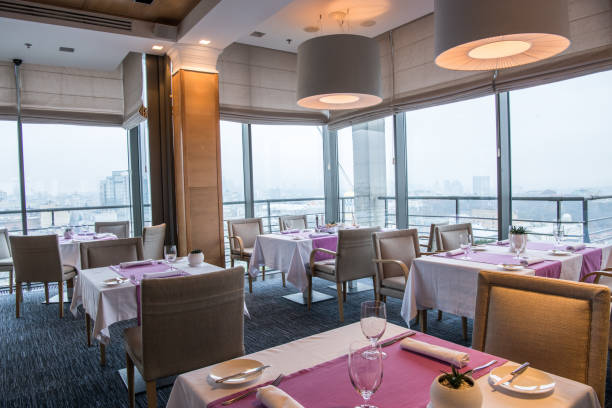 istock served tables for visitors in cozy restaurant 970860710