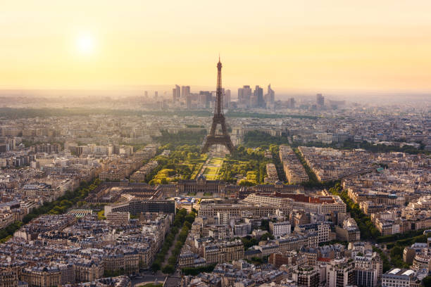 istock Paris skyline with Eiffel Tower, France 970870988