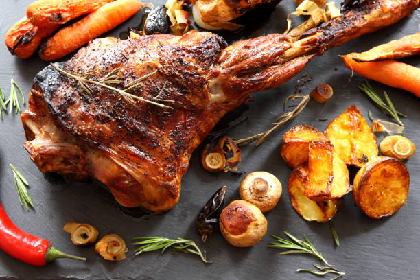 istock Roast Leg of Lamb 970873260