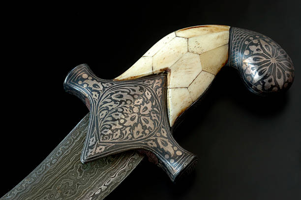 istock Handle and blade of an ancient oriental dagger 97088184