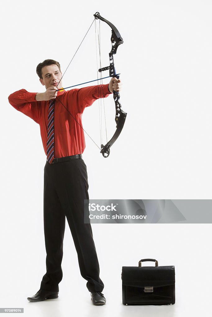 Successful archer  Adult Stock Photo