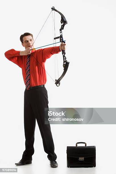 Successful Archer Stock Photo - Download Image Now - Adult, Aggression, Aiming