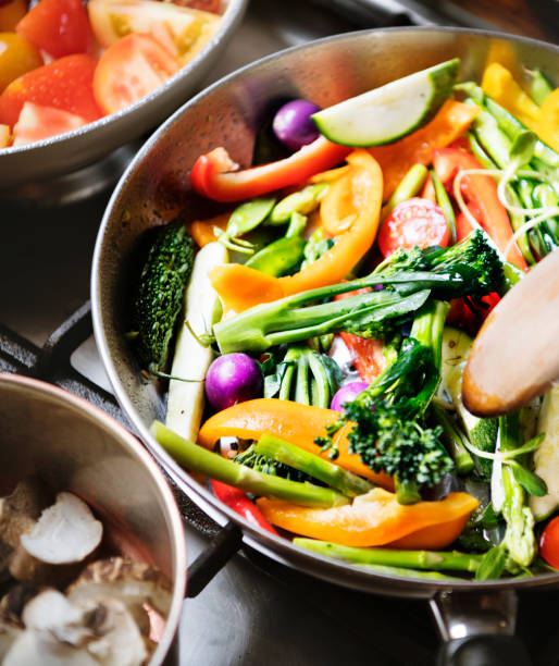 istock Sauted mixed vegetables food photography recipe idea 970899372