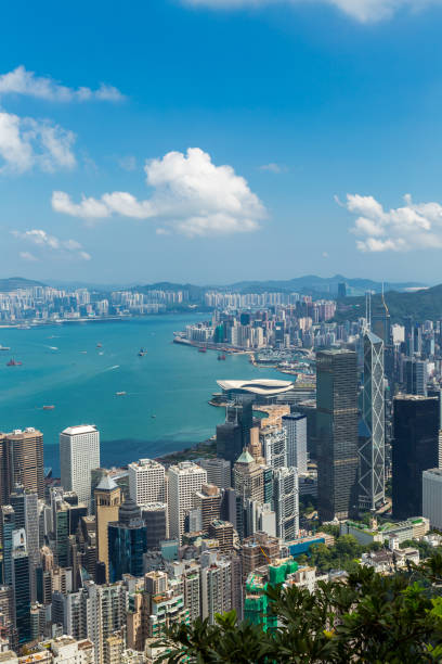 istock Panoramic view of Hong Kong skyline. China 970903476