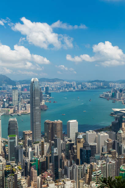 istock Panoramic view of Hong Kong skyline. China 970903478