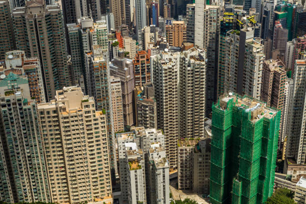 istock Panoramic view of Hong Kong skyline. China 970910610