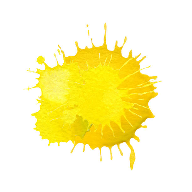 istock Abstract artistic yellow watercolor background 970917004