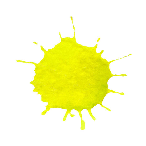 istock Abstract yellow watercolor stain 970917146