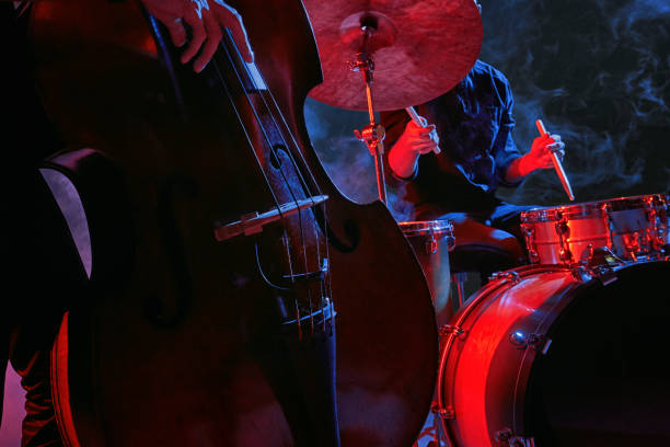 istock Jazz band performs at the club 970929100