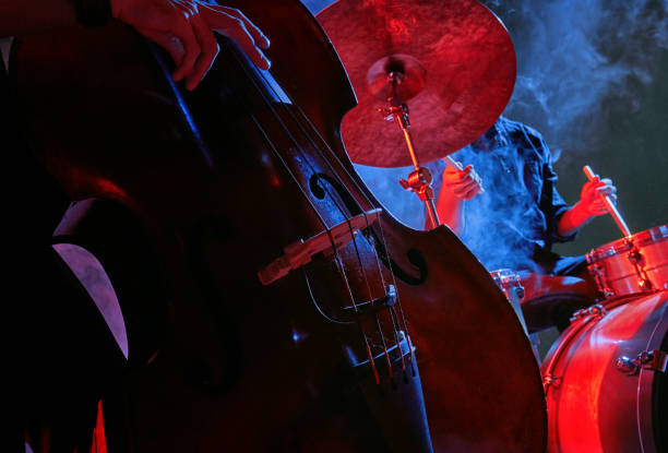 istock Jazz band performs at the club 970929116