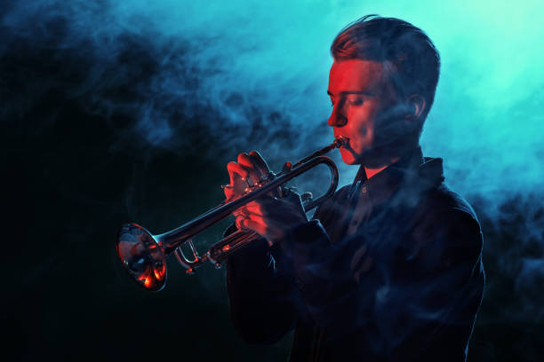 istock Jazz band performs at the club 970929182