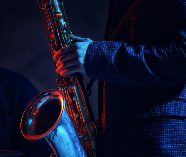 istock Jazz band performs at the club 970929214