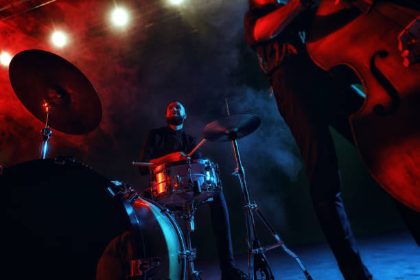 istock Jazz band performs at the club 970929280