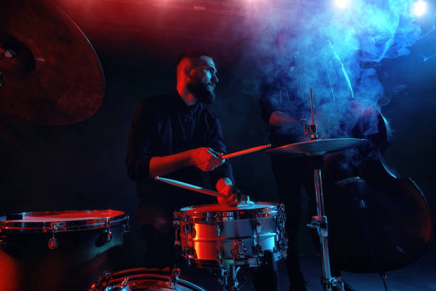istock Jazz band performs at the club 970929316