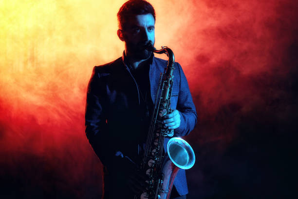 istock Jazz band performs at the club 970929322