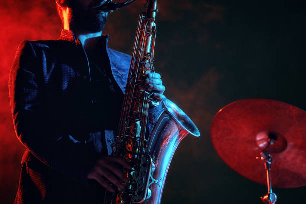 istock Jazz band performs at the club 970929336