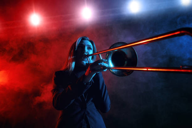 istock Jazz band performs at the club 970929382