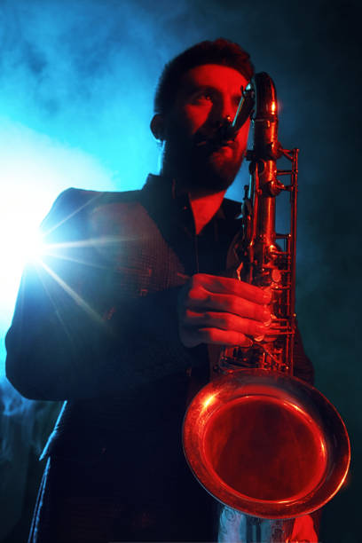istock Jazz band performs at the club 970929394