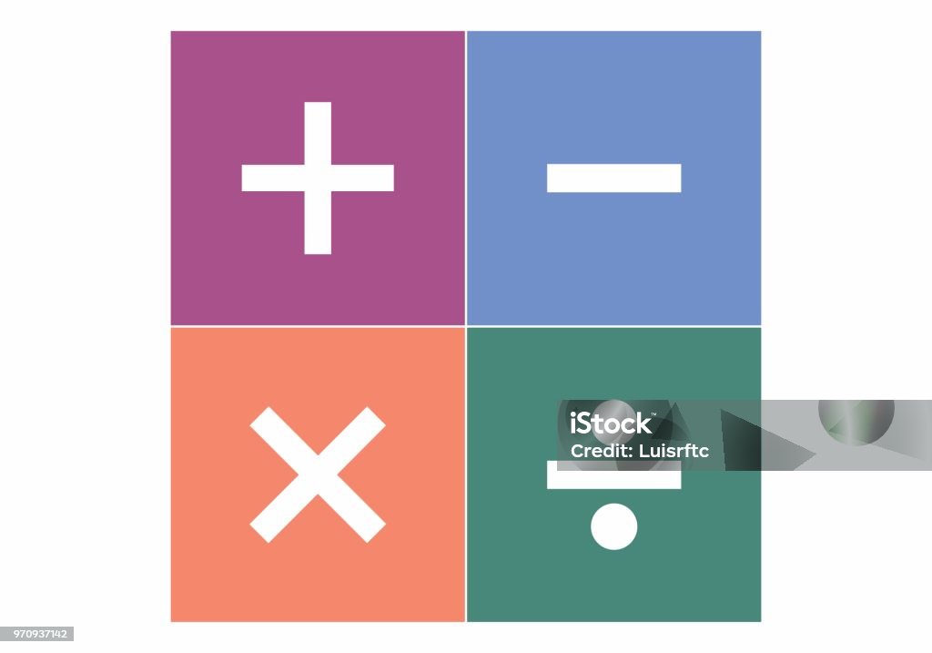 Basic Math Problemssigns Signs Of Basic Math Operations Stock Illustration - Download Image Now ...