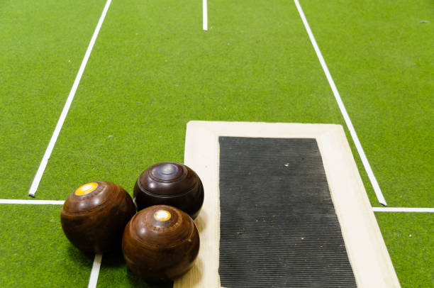 Row of bowling balls