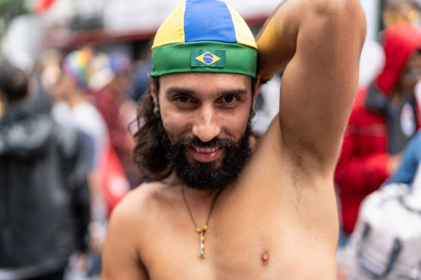 istock Mature Gay Man on Gay Parade 970965764