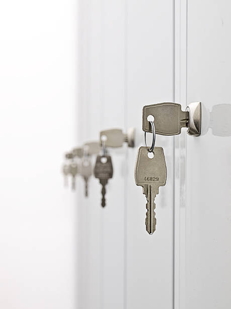 istock Keys and the locker doors 97097458