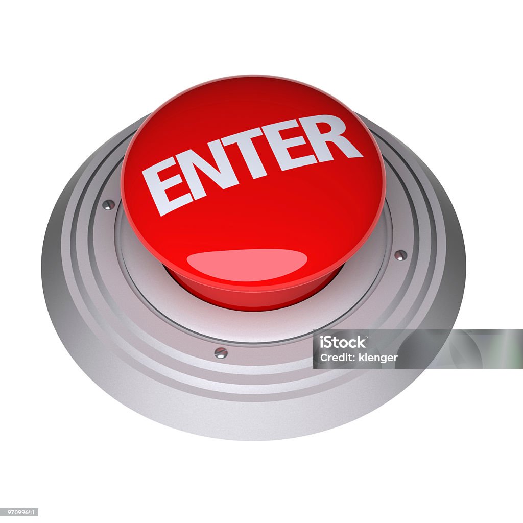 Geben Sie ",Botón ENTRAR" - Lizenzfrei Bedienungsknopf Stock-Foto