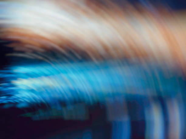 istock Abstract motion blur effect. The lights of the streets. Raindrops 970998526