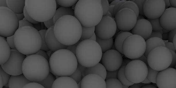 istock Abstract of color sphere balls are scattered as background.3d rendering 971009298