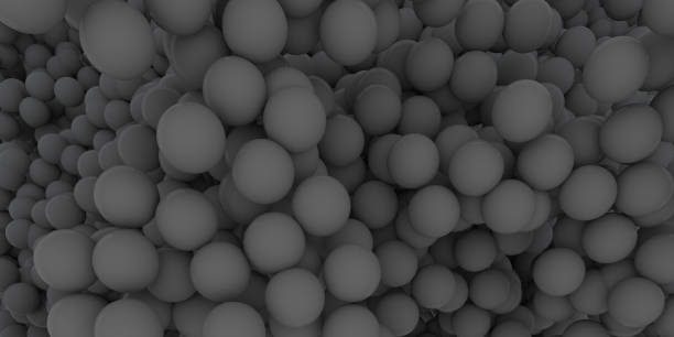 istock Abstract of color sphere balls are scattered as background.3d rendering 971009304
