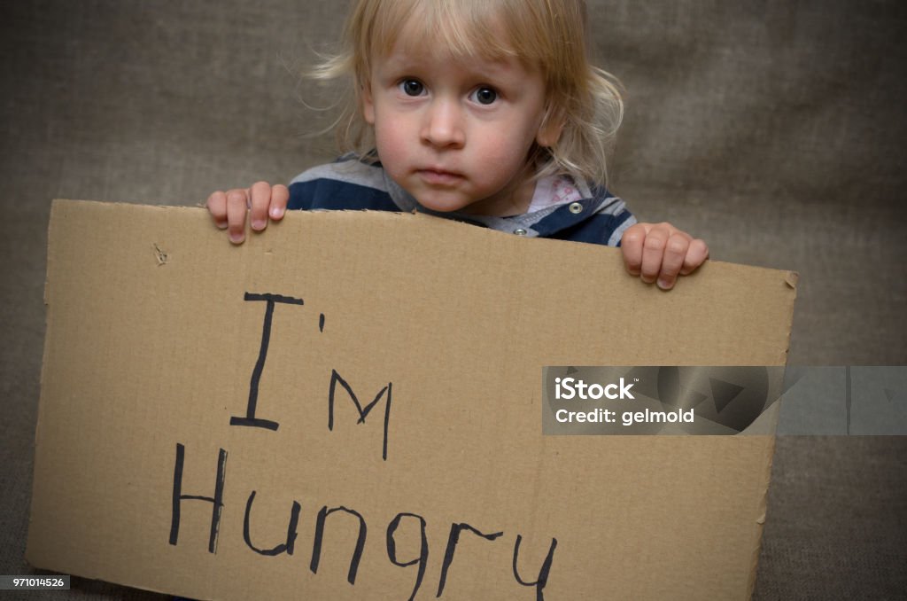 I'm hungry . Child Stock Photo