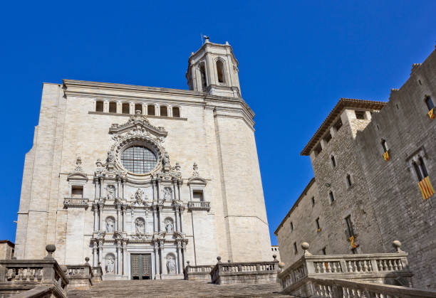 istock Girona cathedral in Girona, Catalonia, Spain 971022520