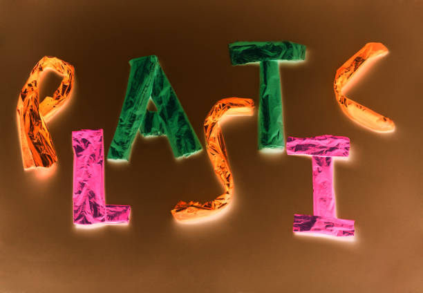 istock Word Plastic written with plastic bags 971031538