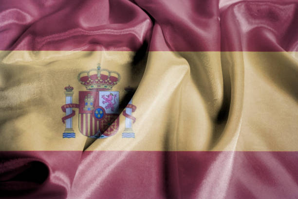 istock Spain Waving Rippled Flag 971042862
