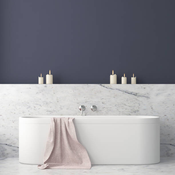 istock mock up bathroom in a modern style 3d 971043848