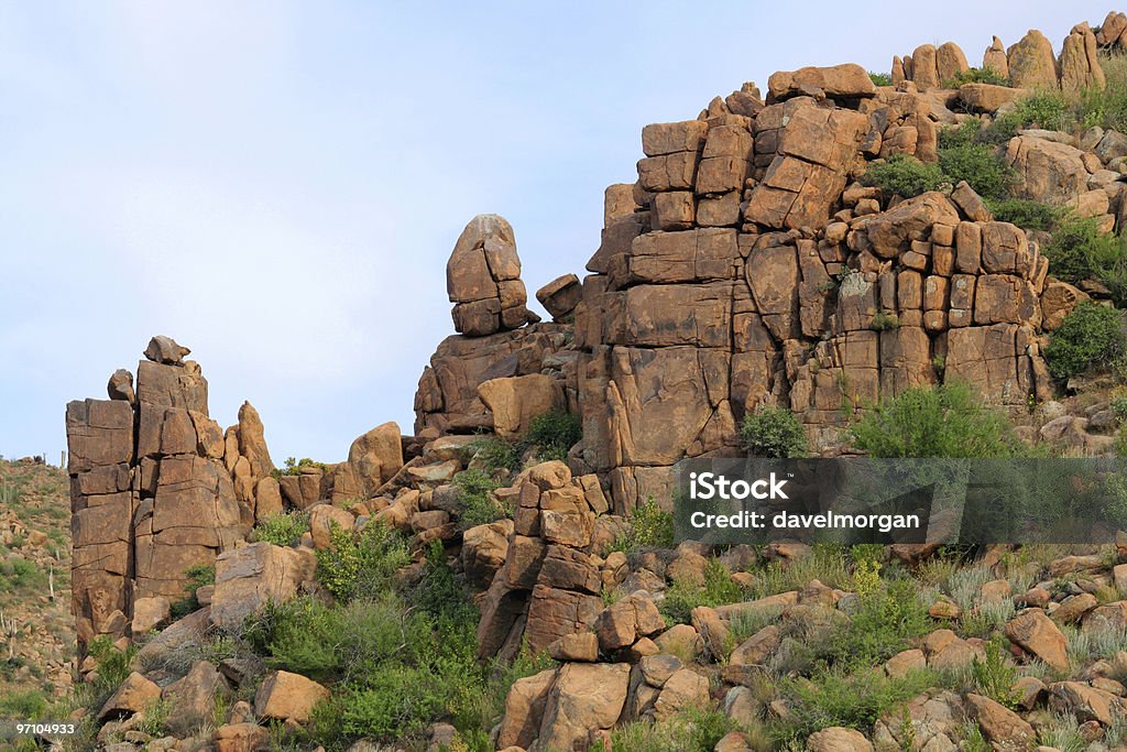 Rock Outcropping desierto - Foto de stock de Arizona libre de derechos