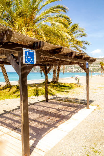 istock Handicap shade on Spanish beach 971053738