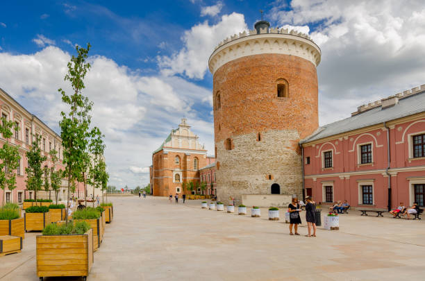 Lublin, Lublin province, Poland.  Royal castle, 12th - 19th century, romanesque keep (13th century).